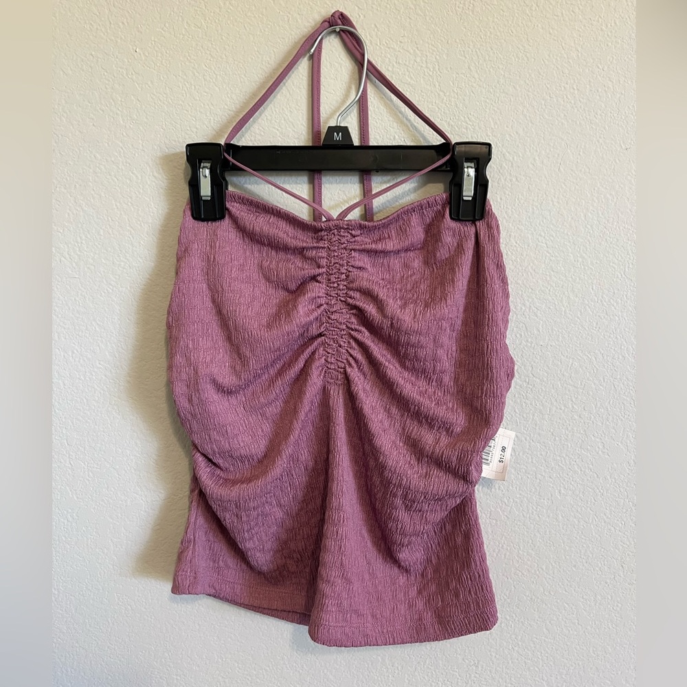 Women’s Slim Fit Textured Halter Top - a new day